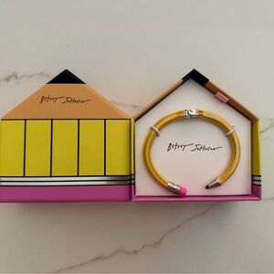 Betsey Johnson Vibrant Yellow Pencil Bangle